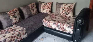 Sofá Maroqui modular gris y multicolor