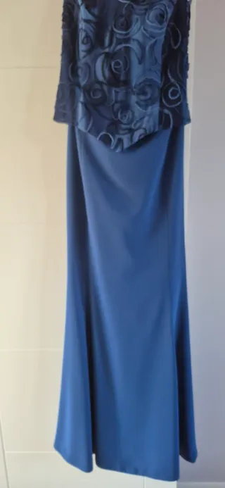 Vestido largo azul de fiesta