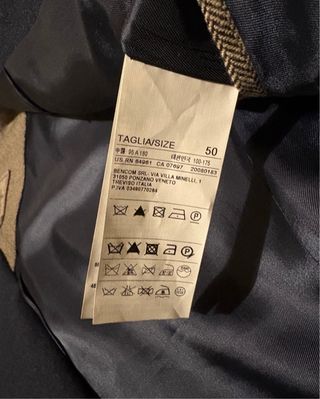 Giacca Benetton Blu/Grigio Tg.50