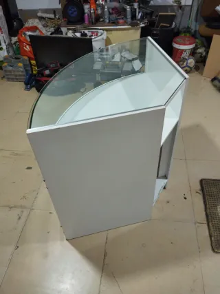 Mostrador curvo cristal
