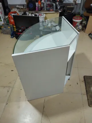 Mostrador curvo cristal