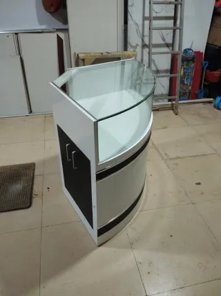 Mostrador curvo cristal