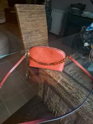 Bolso bandolera efecto piel serpiente