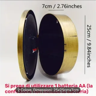 Orologio da parete con scomparto segreto