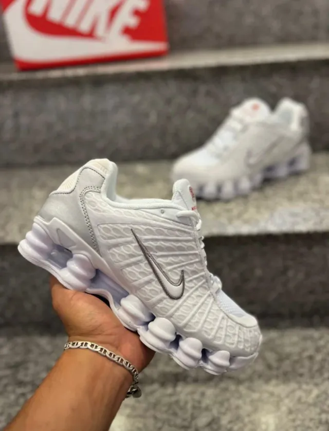 Zapatillas Nike Shox Blancas Hombre