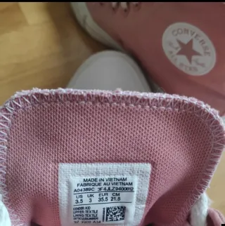 Zapatillas Converse Niña Talla 35,5 Rosa