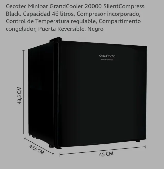 Mini nevera Cecotec GrandCooler 20000