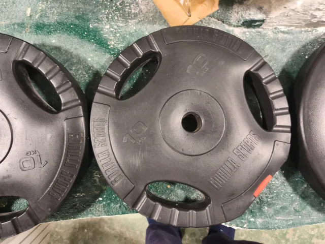 Discos de pesas 15, 10 y 5 kg (3 parejas)