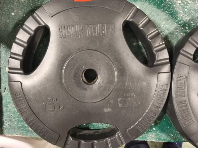 Discos de pesas 15, 10 y 5 kg (3 parejas)