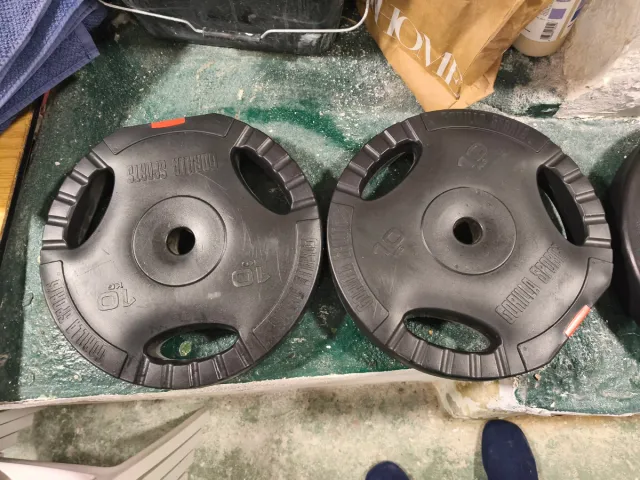 Discos de pesas 15, 10 y 5 kg (3 parejas)