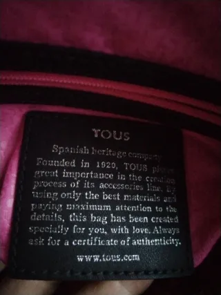 Bolso Tous Denim Azul y Dorado