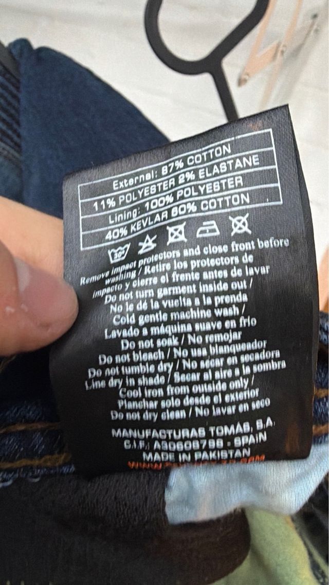 Pantalón de moto vaquero