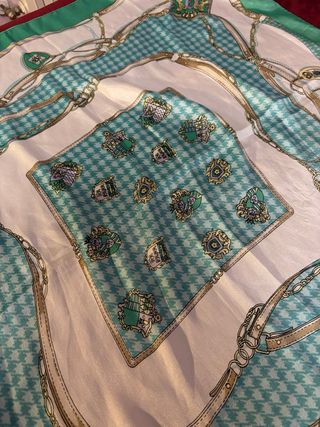 Foulard donna seta fantasia catene