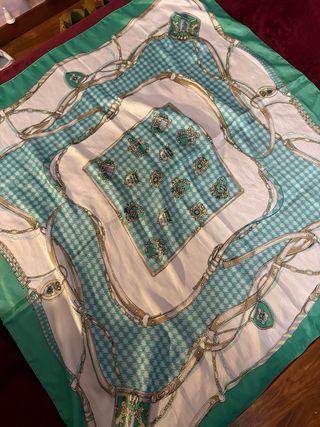 Foulard donna seta fantasia catene