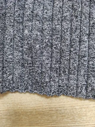 Bershka Jersey Gris Cuello Alto Talla M