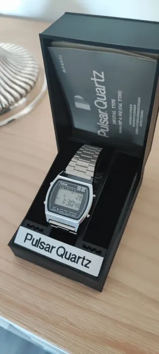 Reloj Pulsar Digital Quartz Caja y Manual