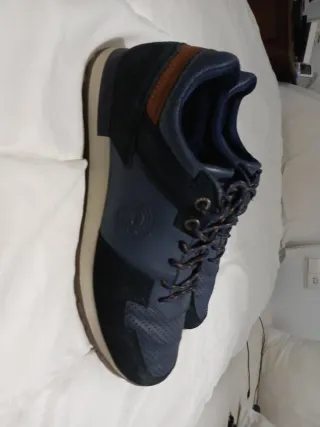 Zapatillas Kangaroos Azul y Marrón