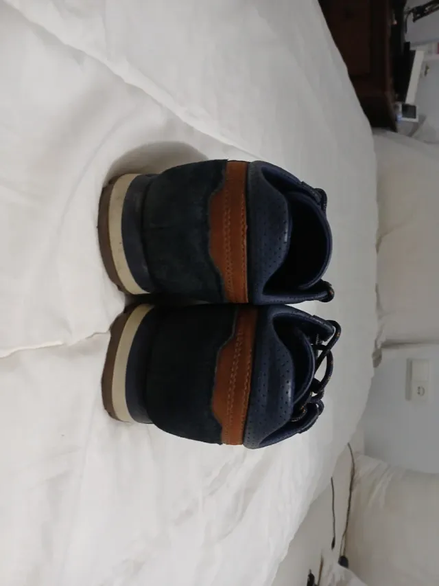 Zapatillas Kangaroos Azul y Marrón