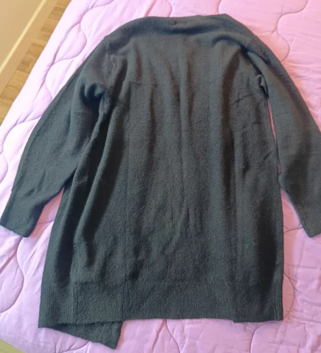 Chaqueta larga de punto H&M