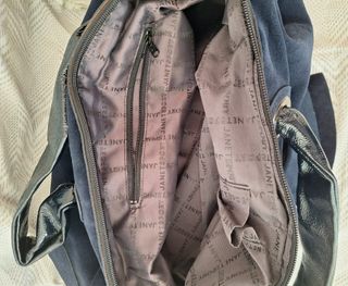 Borsa Janet Sport scamosciata blu