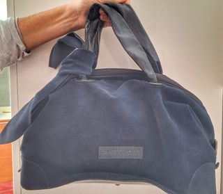 Borsa Janet Sport scamosciata blu