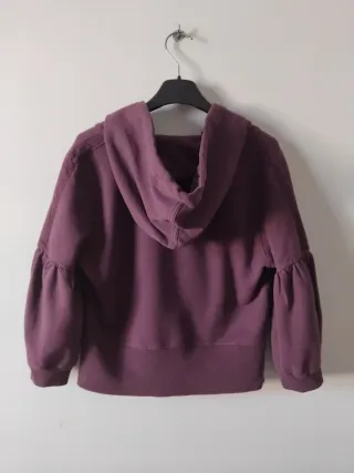 Felpa Deha con cappuccio e zip viola