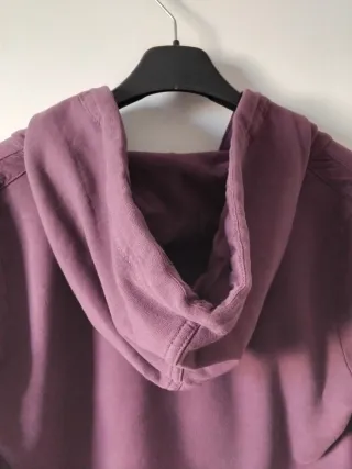 Felpa Deha con cappuccio e zip viola