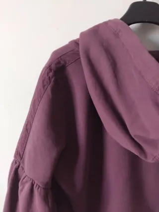 Felpa Deha con cappuccio e zip viola