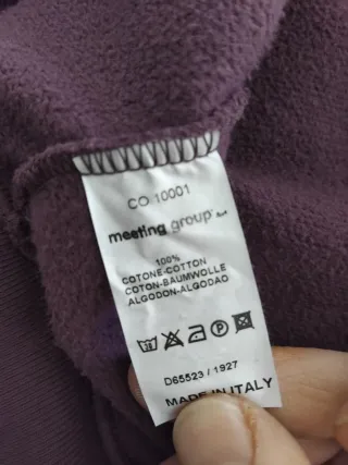 Felpa Deha con cappuccio e zip viola