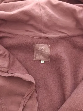 Felpa Deha con cappuccio e zip viola