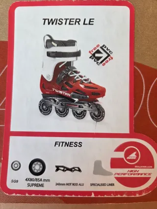 Patines en línea Rollerblade rojos