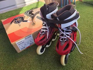 Patines en línea Rollerblade rojos