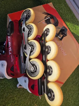 Patines en línea Rollerblade rojos