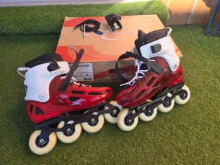 Patines en línea Rollerblade rojos