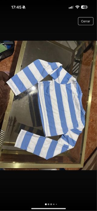 Camiseta SHEIN rayas azul y blanca Talla S