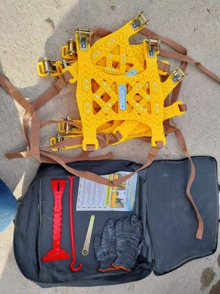 6 piezas cadenas de nieve universales para coche