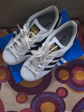 Zapatillas Adidas Superstar Blancas Mujer