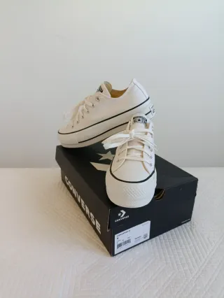 Converse All Star Plataforma Blancas