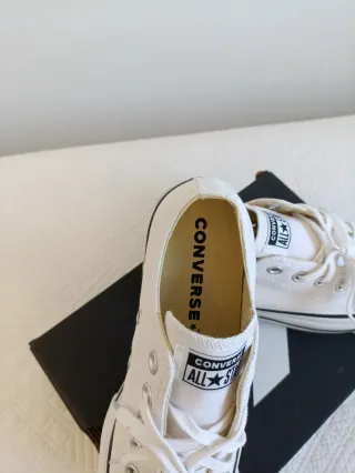 Converse All Star Plataforma Blancas