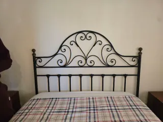 Cabecero de cama 150cm metal forja
