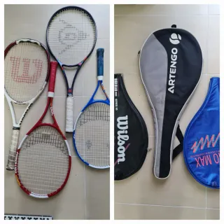 Lote 4 Raquetas Tenis Wilson Dunlop Artengo Head