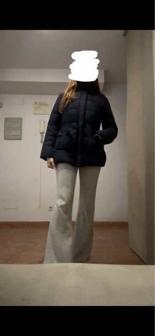 Abrigo azul marino acolchado