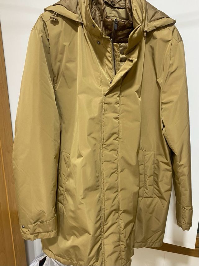 Parka caballero nueva sin etiquetas, con capucha