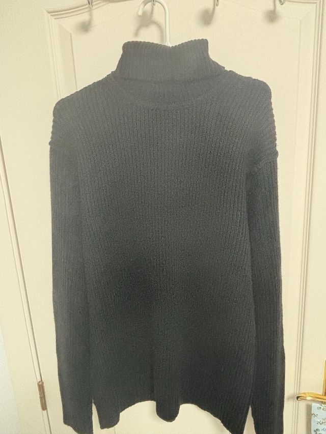 Jersey cuello alto blanco