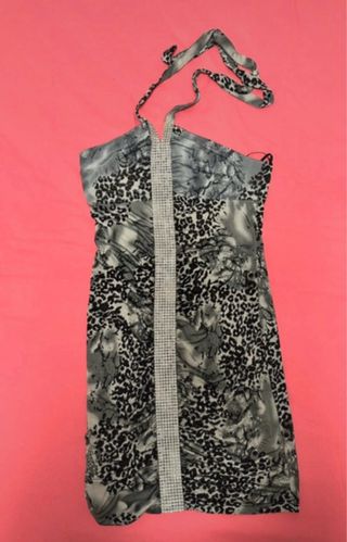 Vestido Mini Fiesta Talla S Animal Print