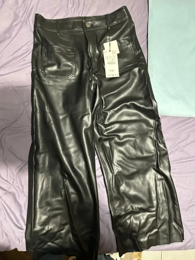Pantalones Zara Negros Talla 42 Nuevos