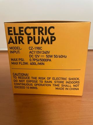 Inflador Eléctrico Aire Portátil