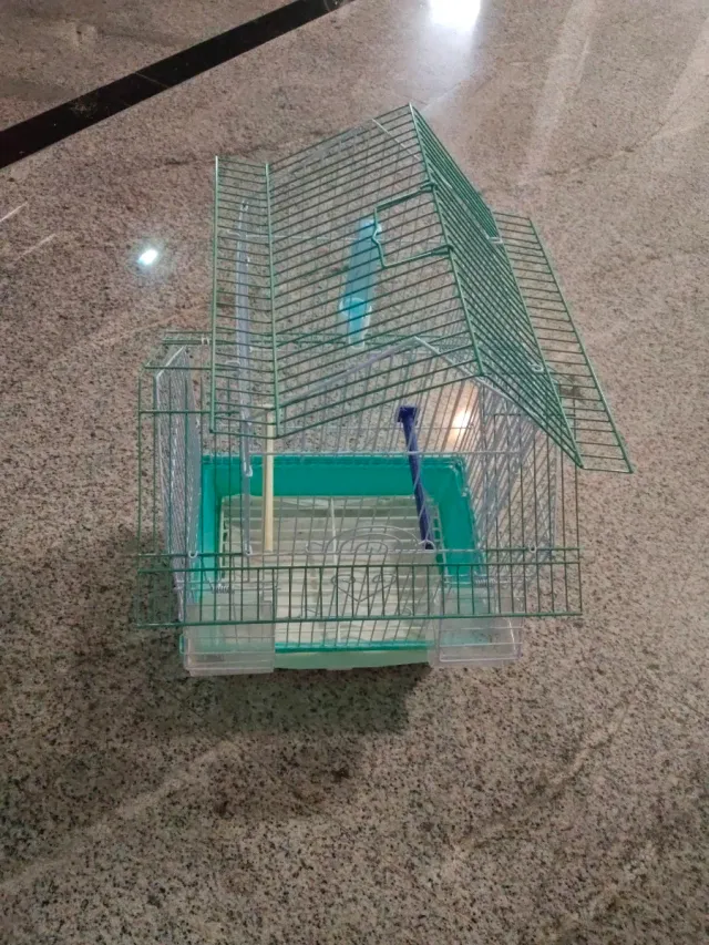 Jaula pájaros decorativa 32x25 cm