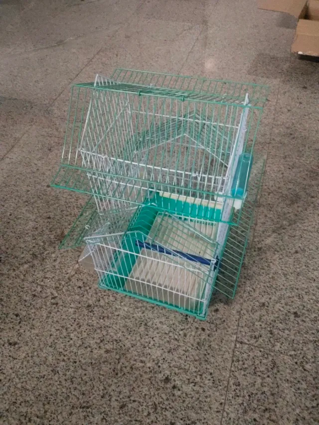 Jaula pájaros decorativa 32x25 cm