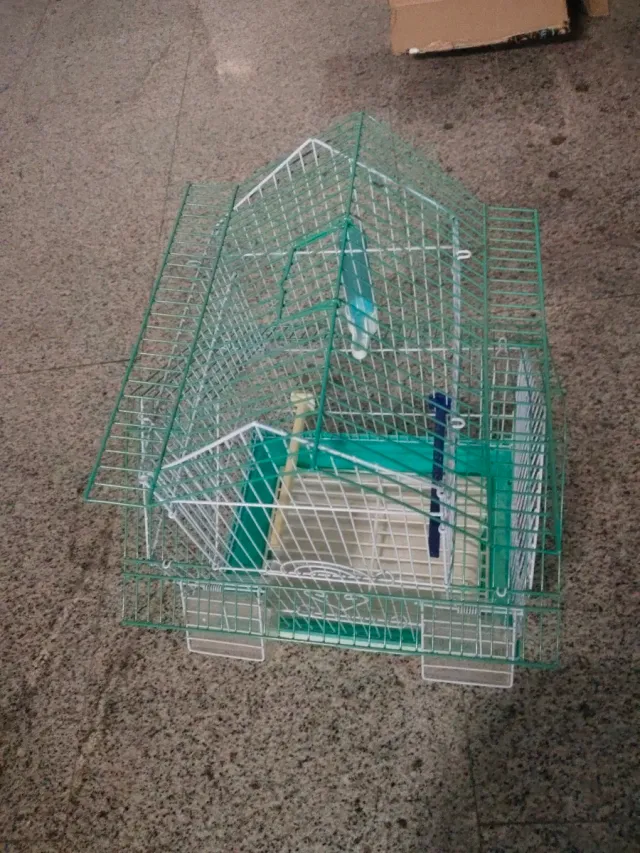 Jaula pájaros decorativa 32x25 cm